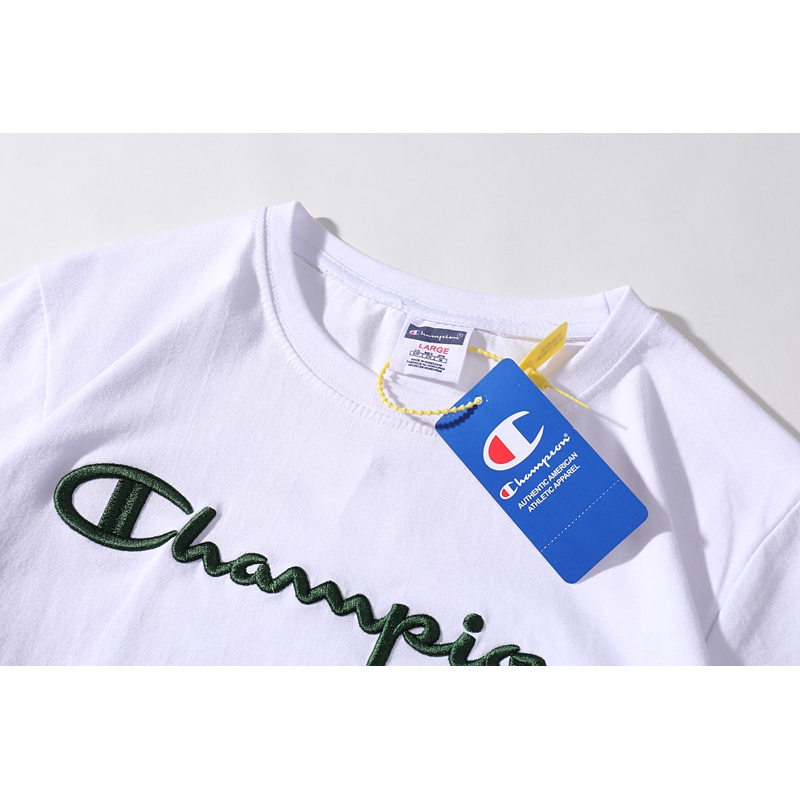 Áo Thun Ngắn Tay Thêu Chữ Champion
