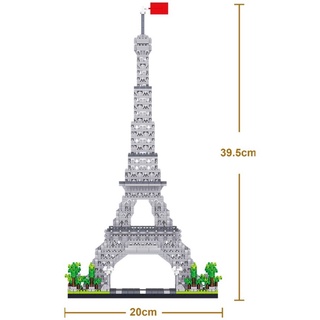 Lắp Ráp Architecture - Lezi 8002 Xếp hình tháp Eiffel ( 3585 mảnh ghép )