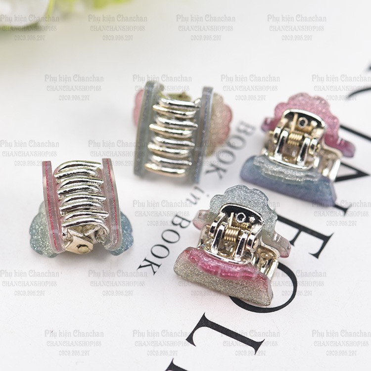 Gấp tóc mini nhũ kim tuyến siêu xinh 10k / cái