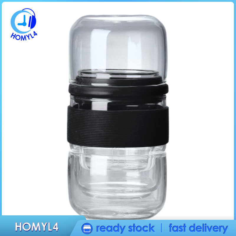 Bộ Ấm Trà Bằng Kính Di Động Tiện Dụng Cho Gia Đình / Văn Phòng