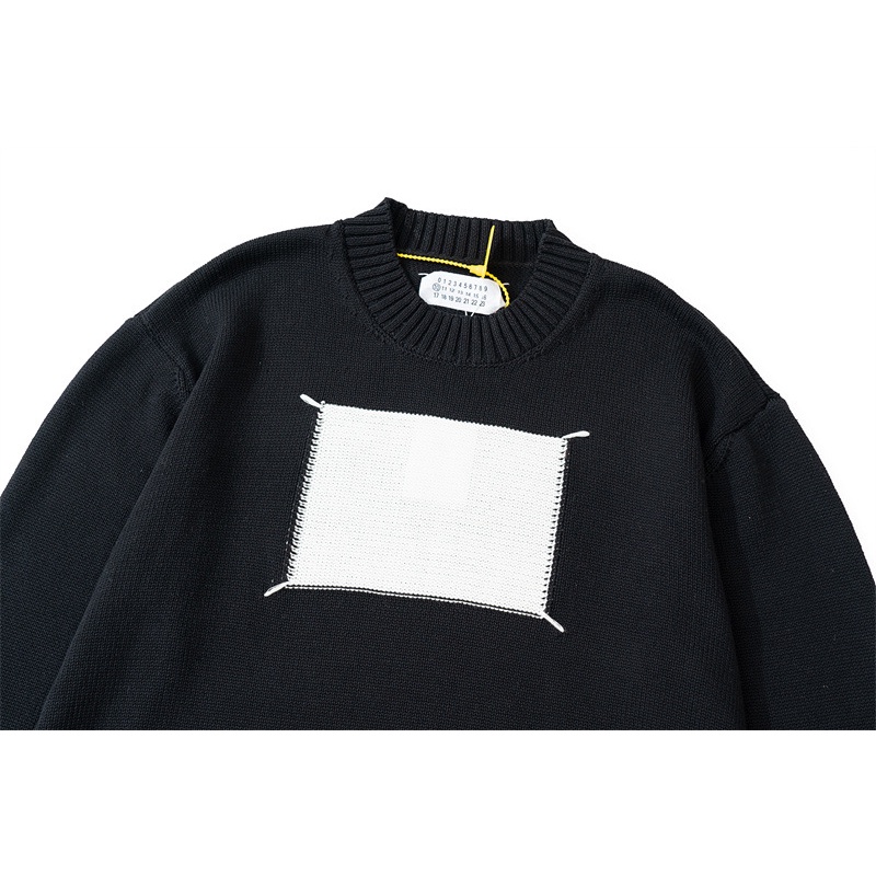 Áo len Maison Margiela knitted 4 stitch panel jumper ss21