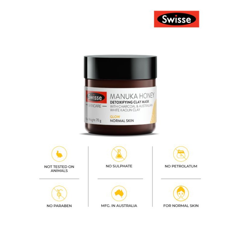 Mặt nạ thải độc Swisse Manuka Honey Detoxifying Facial Mask