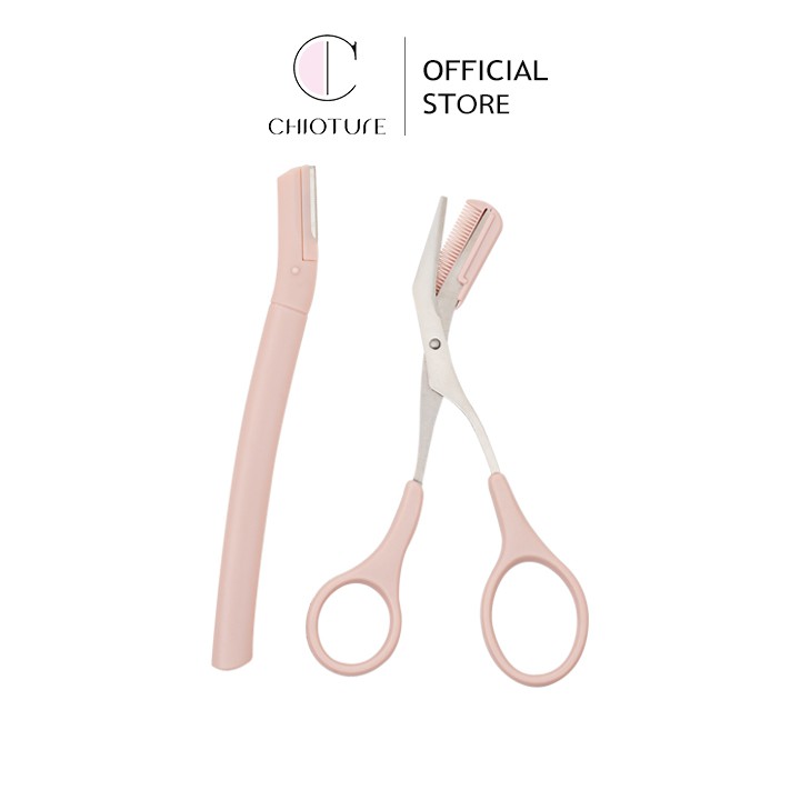 Bộ dao kéo tỉa lông mày Chioture thiết kế nhỏ gọn tiện dụng
