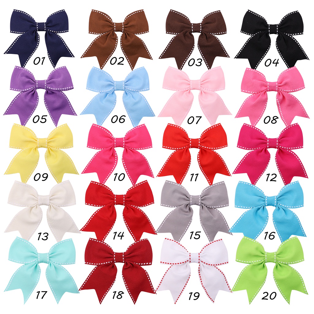 Kẹp tóc bé gái KIDSBOWS đính nơ lớn nhiều màu sắc xinh xắn