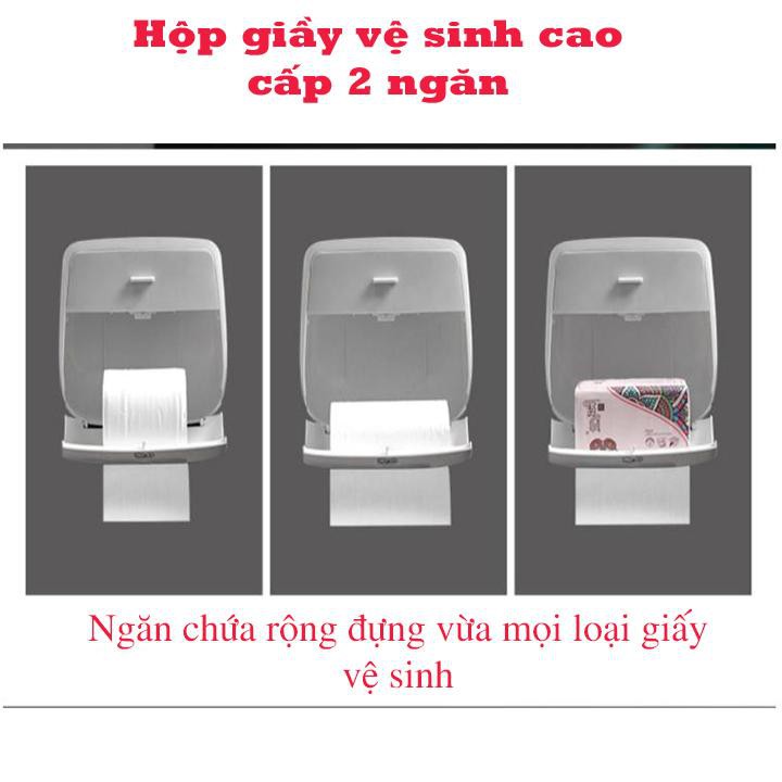 Hộp đựng Giấy Vệ Sinh Cao cấp 2 tầng - Đa năng