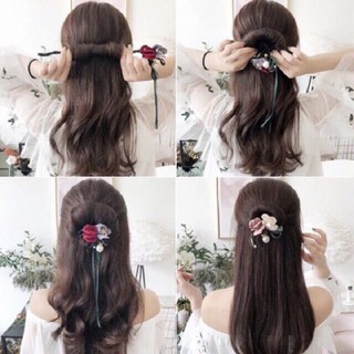 DÂY HOA QUẤN TÓC BÚI NHIỀU KIỂU