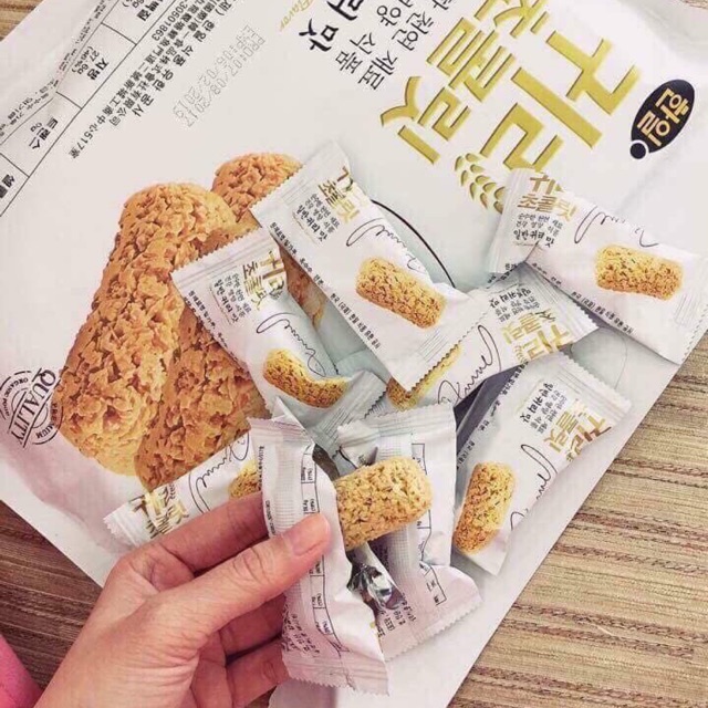 Bánh Yến Mạch Hàn Quốc -bánh tựa lưng gói quà Tết đẹp