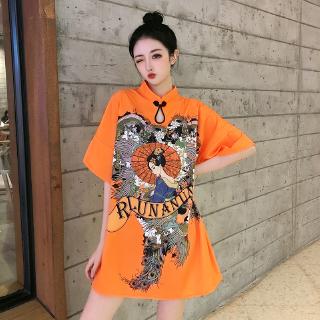 Đầm Sườn Xám Cách Tân Form Rộng Phong Cách Retro Trung Hoa 2020