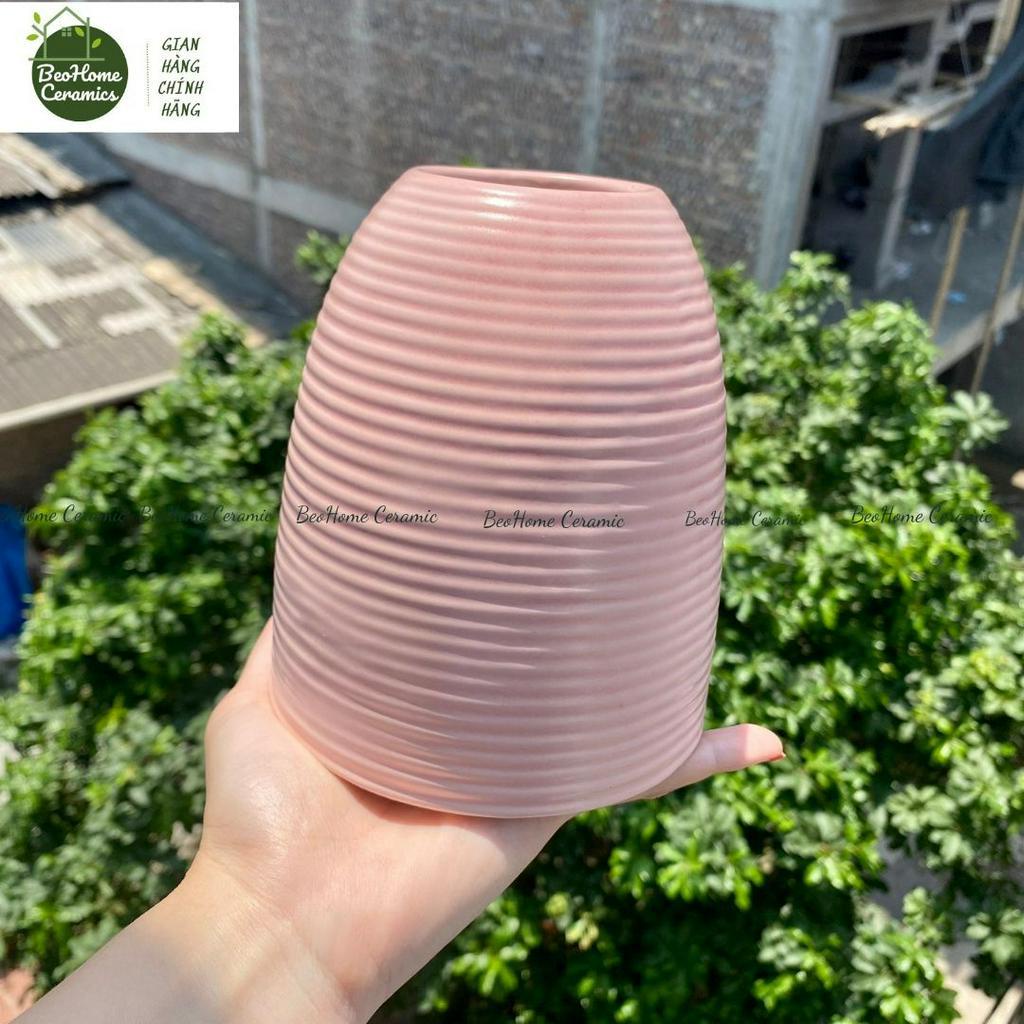 Lọ Hoa Bình Sứ Dáng Chuông Size Mini 15cm Cắm Hoa đẹp Gốm Sứ Bát Tràng Cao Cấp