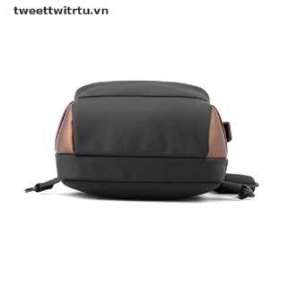 TRWITU Men Multifunction Anti-theft USB Shoulder Bag Crossbody Bag Travel Sling Bag VN