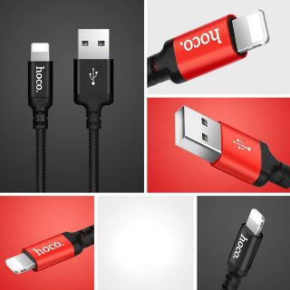 cáp sạc lightning hoco dây dài 2 MÉT