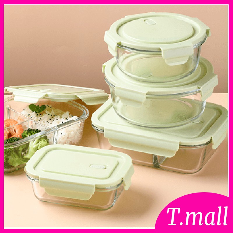 Hộp cơm thủy tinh cao cấp, Hộp đựng thức ăn thủy tinh cao cấp với nhiều dung tích và kích thước khác nhau