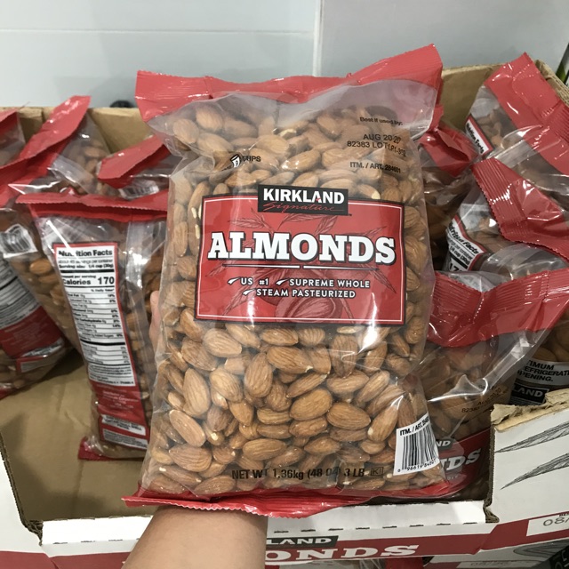 [DATE MỚI] Hạt Hạnh Nhân Kirkland Almonds Mỹ 1.36kg