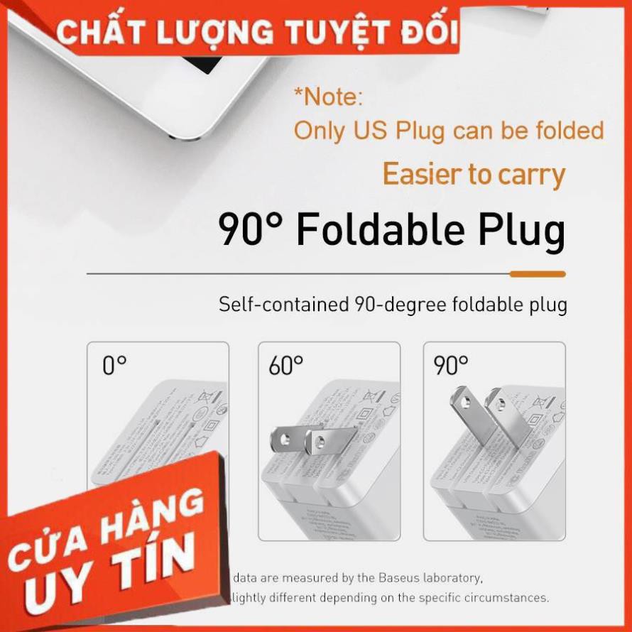 Adapter củ cóc sạc nhanh 65W đa năng 1 cổng sạc USB và 2 PD Type-C hiệu Baseus Mini GaN Travel - Hàng chính hãng