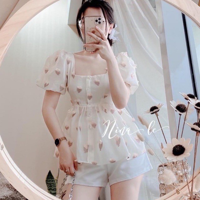 Sét bộ tiểu thư cao cấp ♥️FREESHIP❤️ Đồ baby doll hàng chuẩn shop