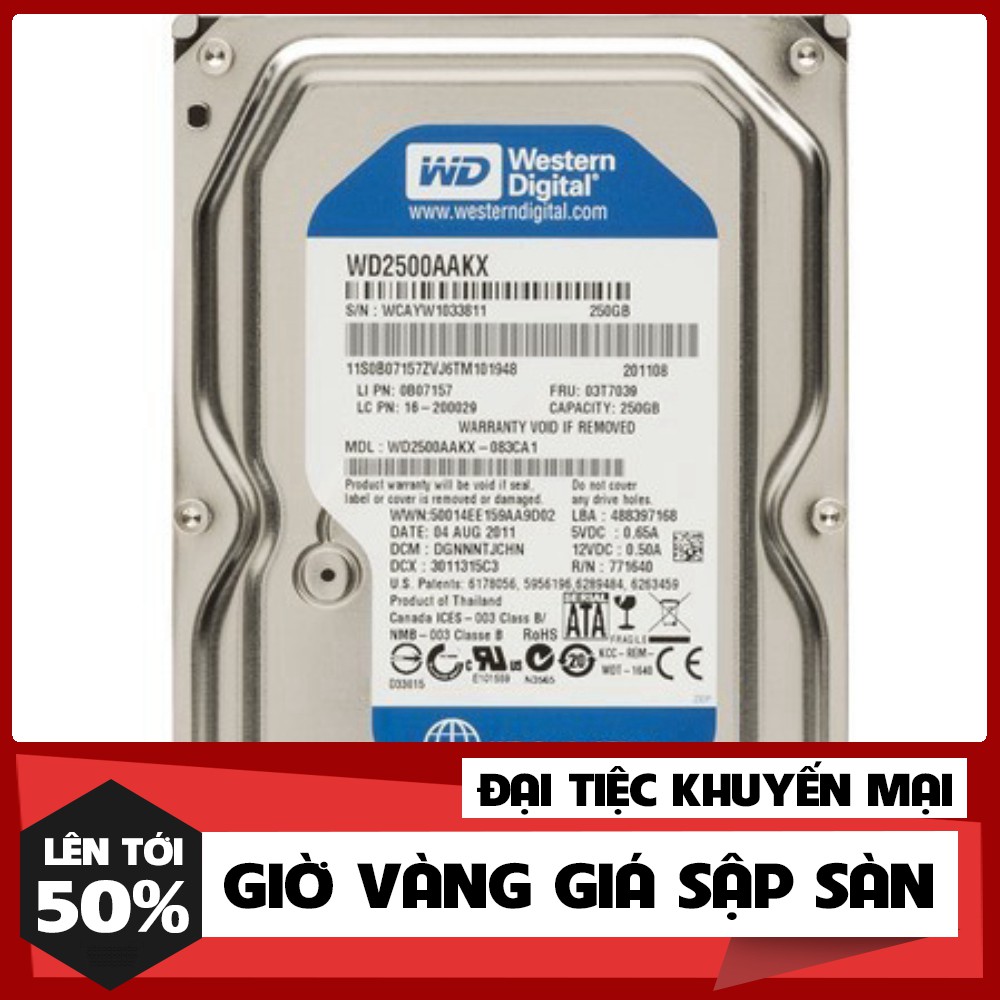 🍀 Ổ cứng chuyên dụng Camera 250GB Western Digital, Seagate - Chính hãng Bh 24th.