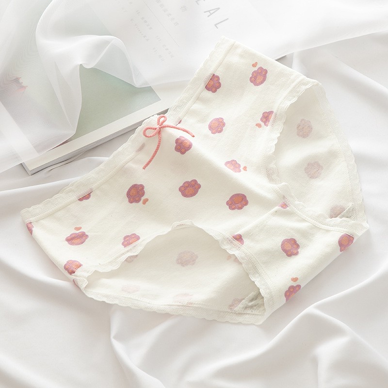 Set 5 quần lót cotton nữ dễ thương NuciFera mẫu Nơ xinh chất mềm co dãn