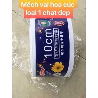 Mếch vải hoa cúc hàng Trung loại đep may rèm (cuộn) [Phụ kiện rèm cửa - Phụ kiện may màn]