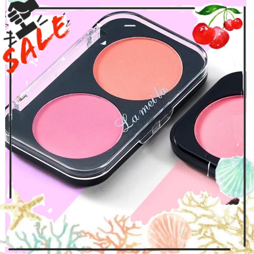 Má Hồng 2 ô Lameila lì mịn lâu trôi nội địa chính hãng makeup blusher sỉ tốt - GIÁ GỐC 12