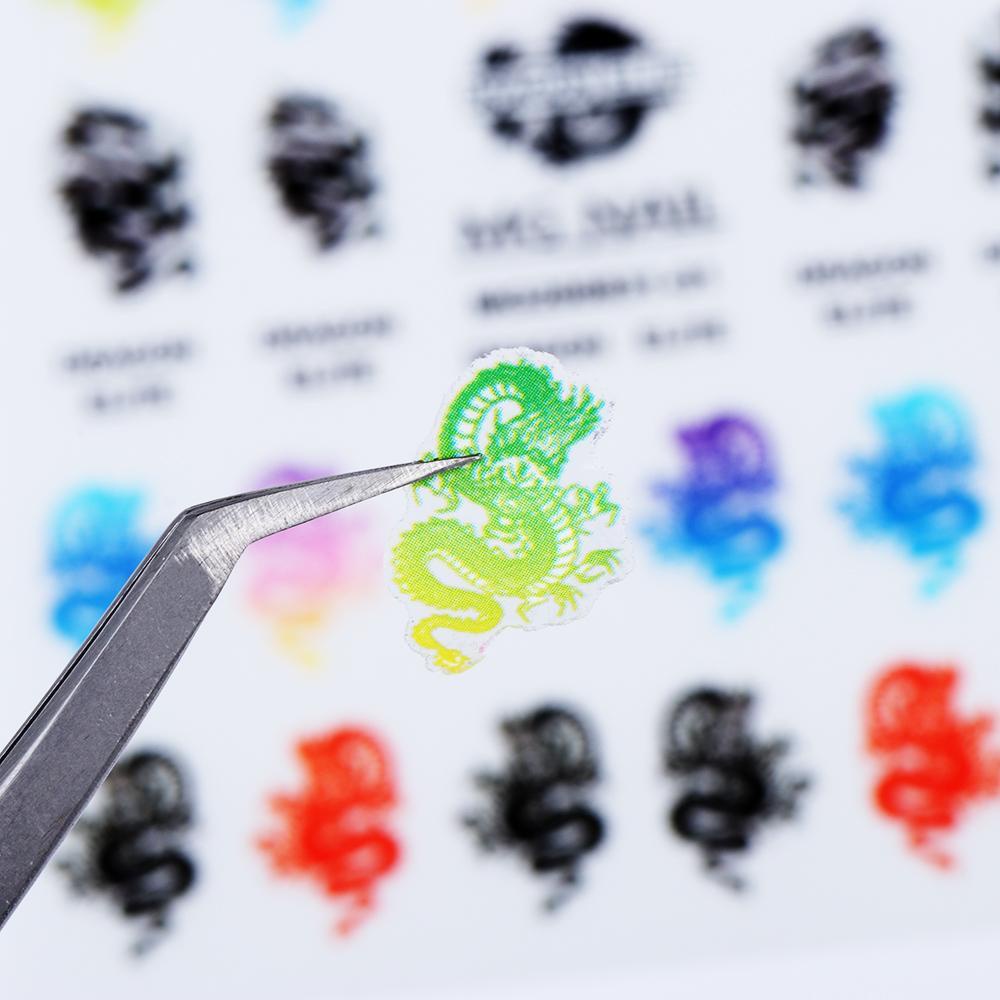 Miếng Dán Trang Trí Móng Họa Tiết Hoa Bướm 3D Độc Đáo