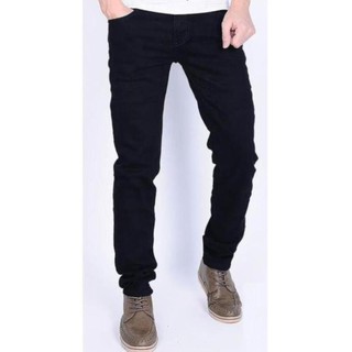 Quần Jeans Nam Màu Đen Trơn, Vải Jean Co Dãn Nhẹ, Cực Thoải Mái Khi Mặc