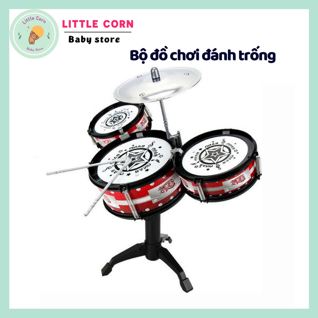 Bộ Trống đồ chơi cho bé Jazz Drum, Trống Cho Bé Từ 2 Tuổi, Đồ chơi âm nhạc thú vị
