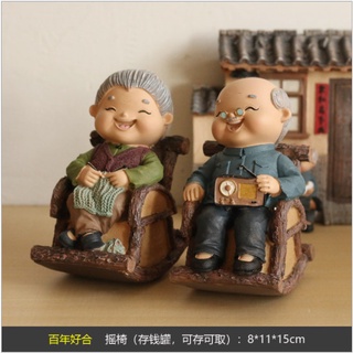 Tượng ông bà lão hạnh phúc ( mẫu cổ đại )