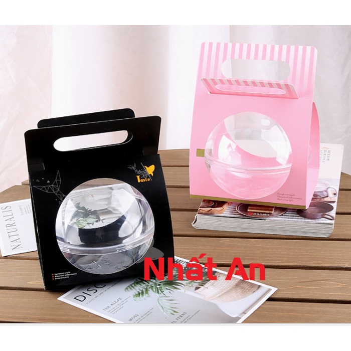 Hộp nhựa tròn đựng bánh - Set 5 hộp