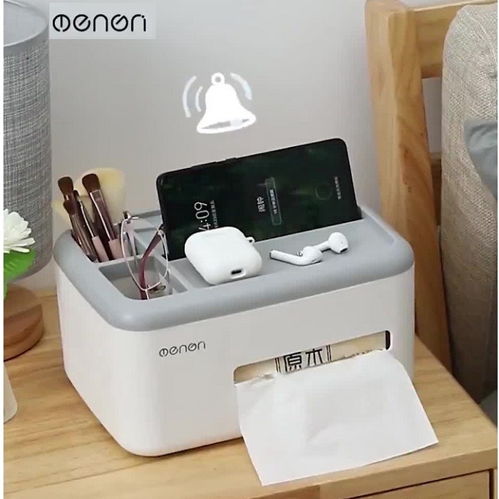 Hộp Khăn Giấy OENON Cao Cấp 2 Ngăn Để Giấy Tiện Lợi - HG318
