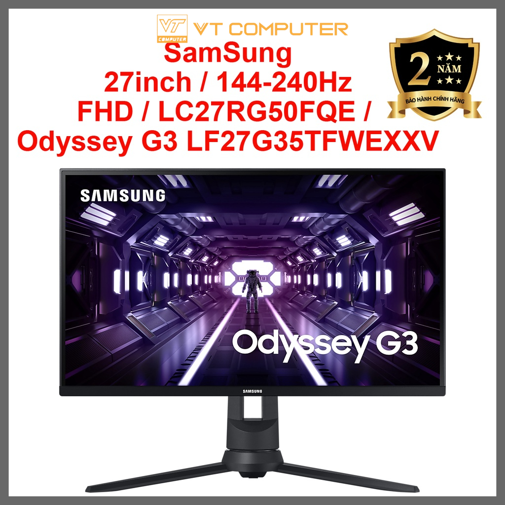 Màn Hình Cong 27 inch / SamSung / FHD / 144-240Hz / LC27RG50FQE / Odyssey G4 LF27G35TFWEXXV / Bảo Hành 24 Tháng