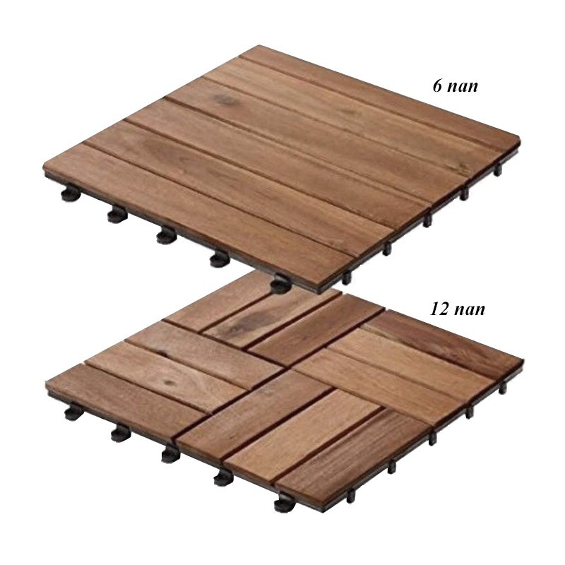 Tấm lát sàn ban công gỗ tự nhiên đã được xử lý theo tiêu chuẩn xuất khẩu
