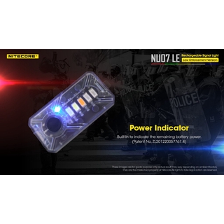 NITECORE NU07 LE multi-function signal light, using USB Type C charging