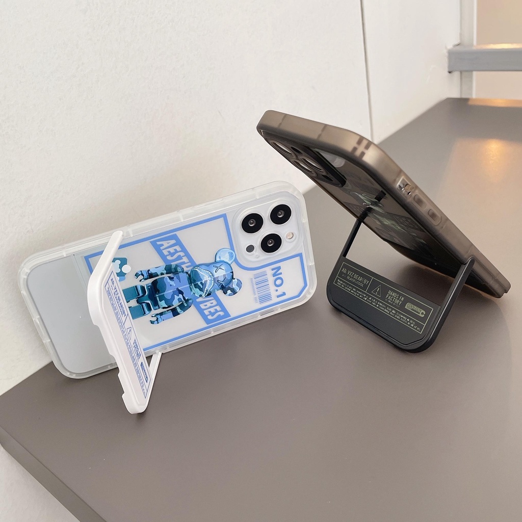 Ốp Điện Thoại Có Giá Đỡ Hình Gấu Cho iphone 13 Pro Max i13 13pro 11ProMax i11 iX XS Max XR 7plus 8plus 12Pro 12 Pro Max