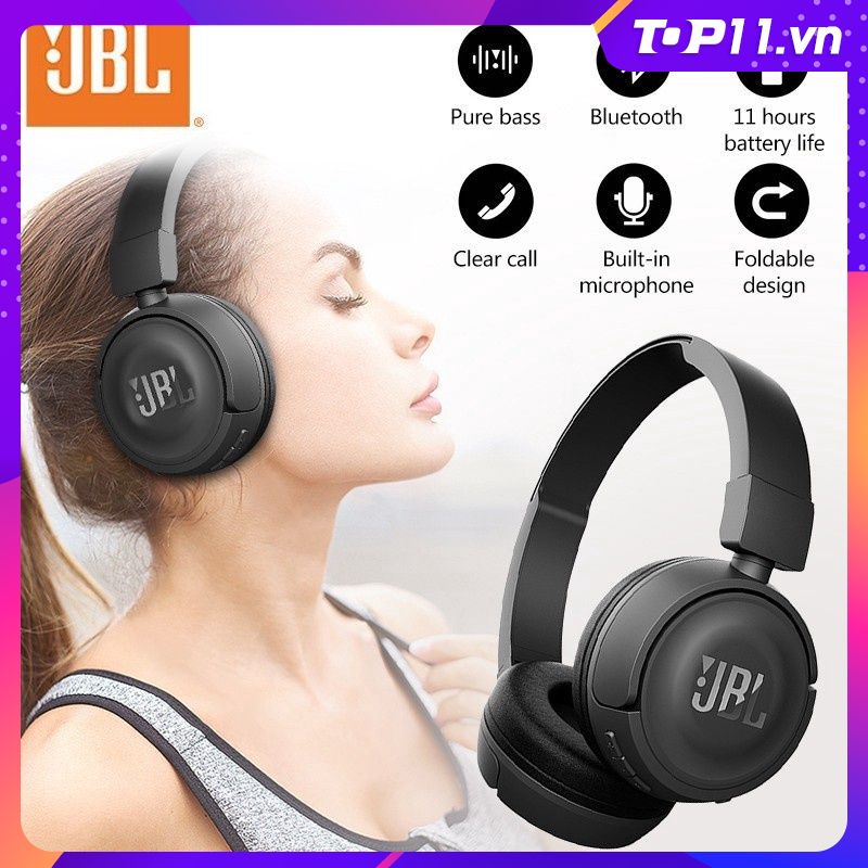 Tai nghe JBL E500BT Có Thể Gập Lại Headphone Sâu Bass Âm Thanh Trò Chơi Thể Thao Bluetooth Tai Nghe Hủy Bỏ Tiếng Ồn với Mic PK JBL 450BT Inpods i12 Airdots Pro