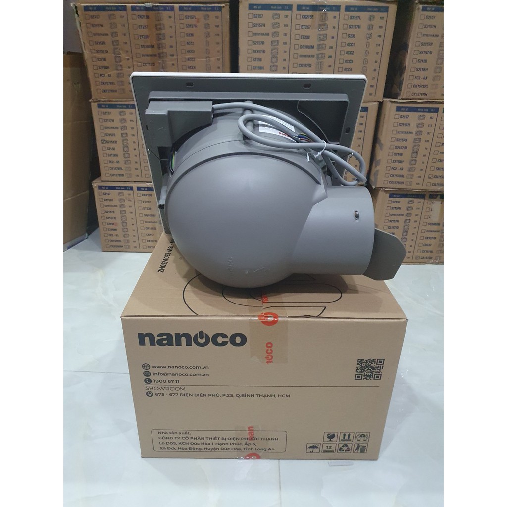 Quạt hút âm trần nối ống Nanoco NCV2020-C