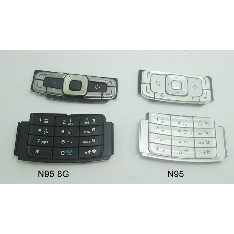 Pad Chìa khóa đầu vào Nokia bạc N95 8G 8GB đen pxc4
