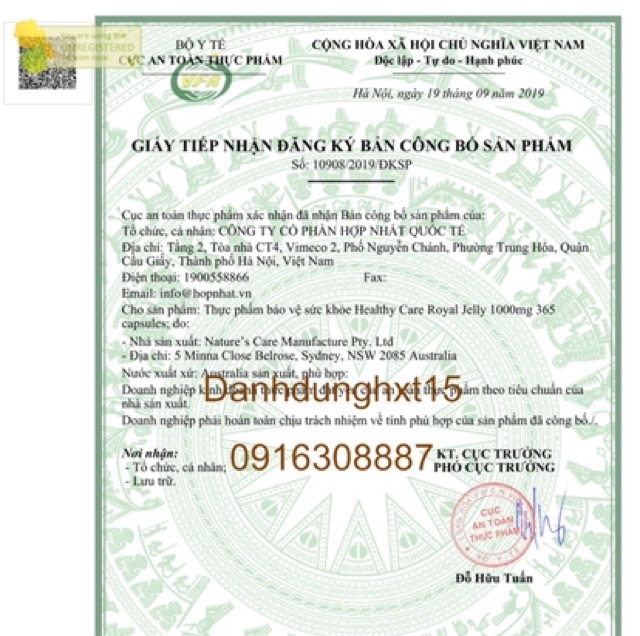 [Mã 77FMCGSALE giảm 8% đơn 500K] Sữa ong chúa - Healthy Care Royal Jelly 365v | BigBuy360 - bigbuy360.vn