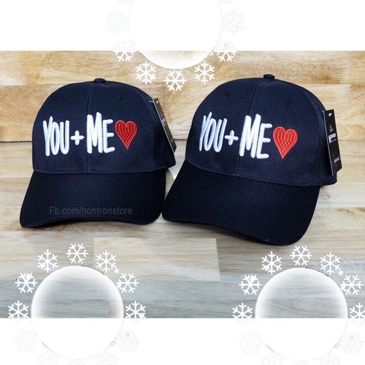Nón Cặp Thời Trang You + Me Cao Cấp