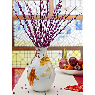 Bình hoa cá chép 29x18.5cm, sứ minh long i