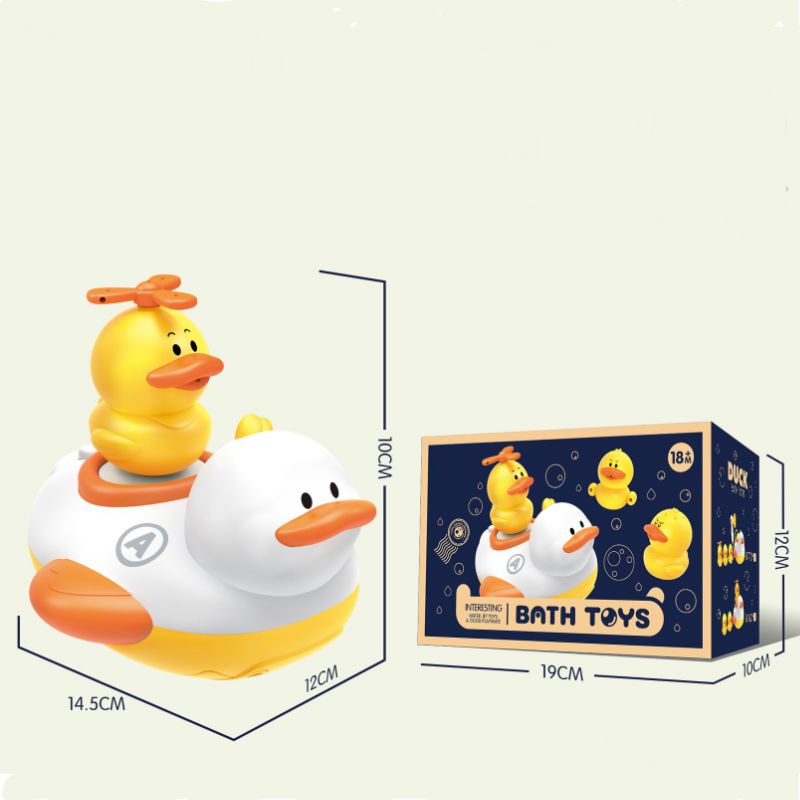 Đồ chơi vịt phun nước nhà tắm cho bé tặng kèm 3 pin AA BBTOYS 86
