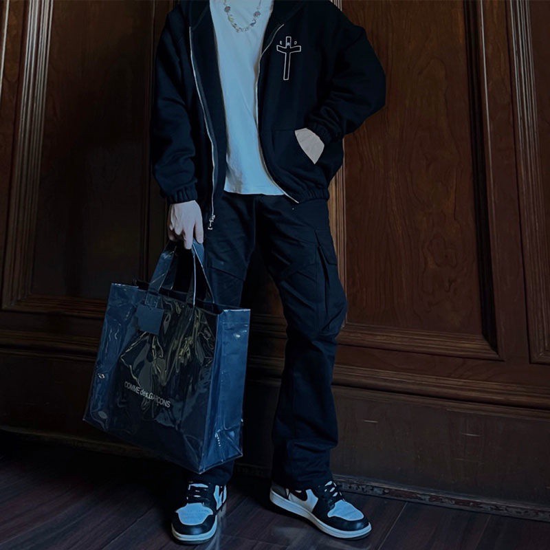 Túi Xách Mua Sắm Bằng Giấy Kraft Màu Đen Cho Nữ