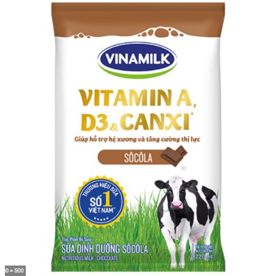 SỮA DINH DƯỠNG VINAMILK SÔCÔLA - BỊCH 220ML