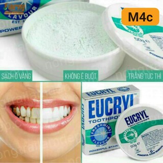 Bột tẩy trắng răng cấp tốc từ Anh Quốc EUCRYL 50g