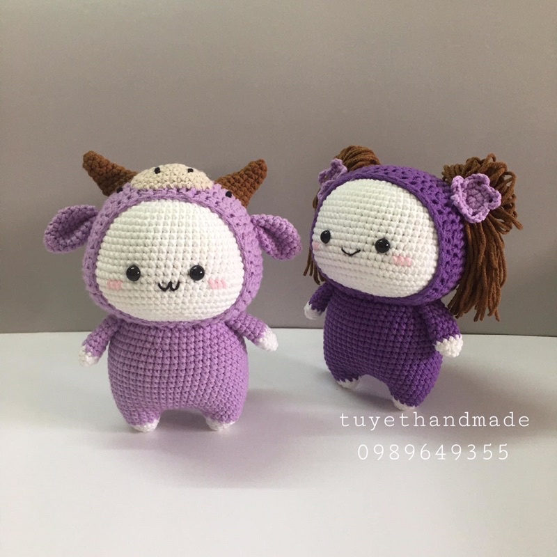 Bộ 12 cung hoàng đạo móc len handmade