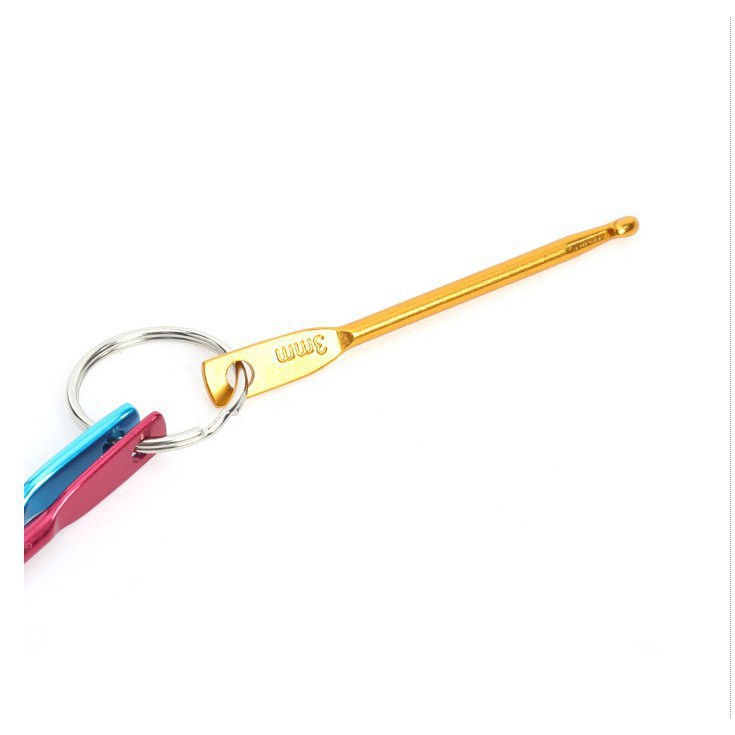 Bộ móc khoá 3 cây kim đan kích cỡ 3/4/5mm