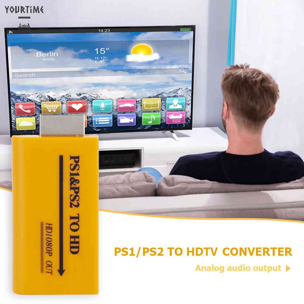 Bộ ChuyểN ĐổI PS1 / PS2 USB Sang HDMI HD 1080P Audio Video