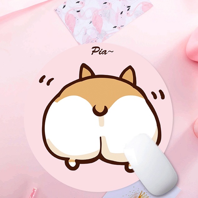Miếng lót chuột tròn dễ thương chống nước cực êm