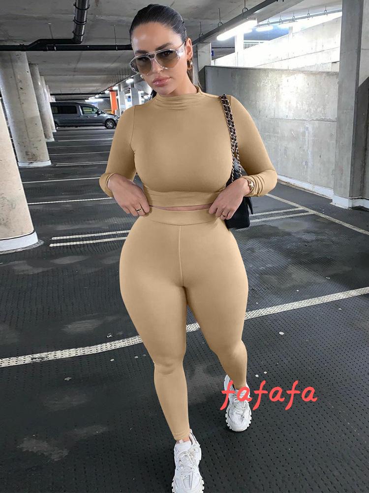 Bộ áo tay dài + quần dài ôm dáng gợi cảm cho nữ | BigBuy360 - bigbuy360.vn