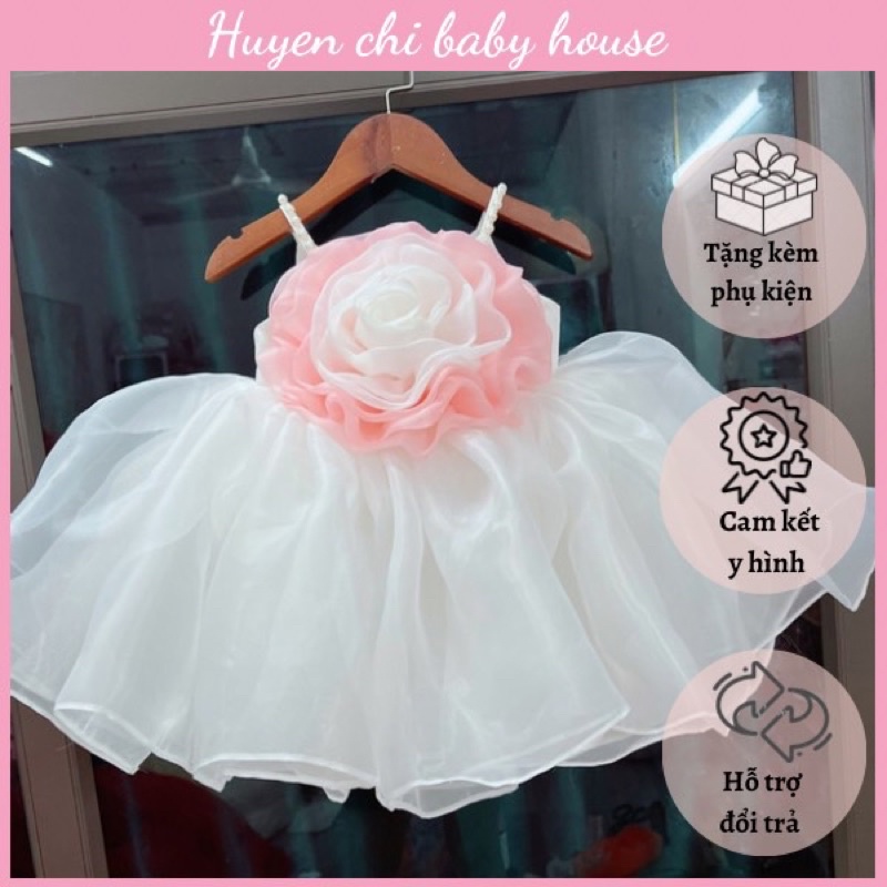 VÁY CÔNG CHÚA 🌷 HOA HỒNG