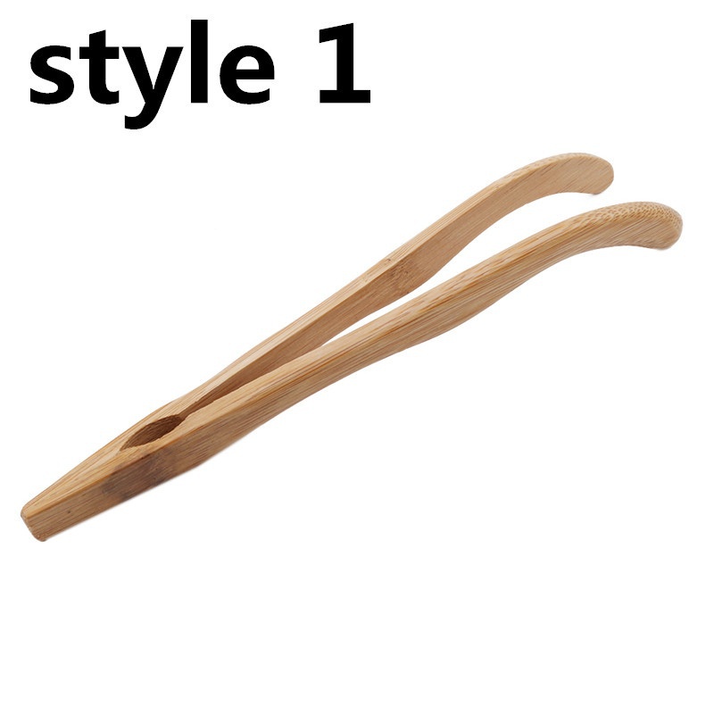 Creative Health Cooking Salad Bacon Steak Bamboo Kitchen Tongs Bread Food Clip